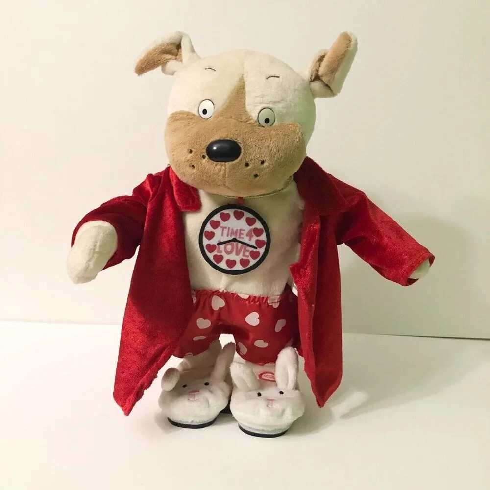 Gemmy Flirty Flasher Dog Animated Singing Im Too Sexy Plush Valentine